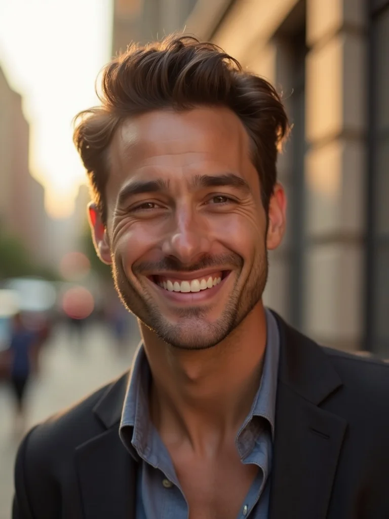 AI acting headshot - contemporary urban look