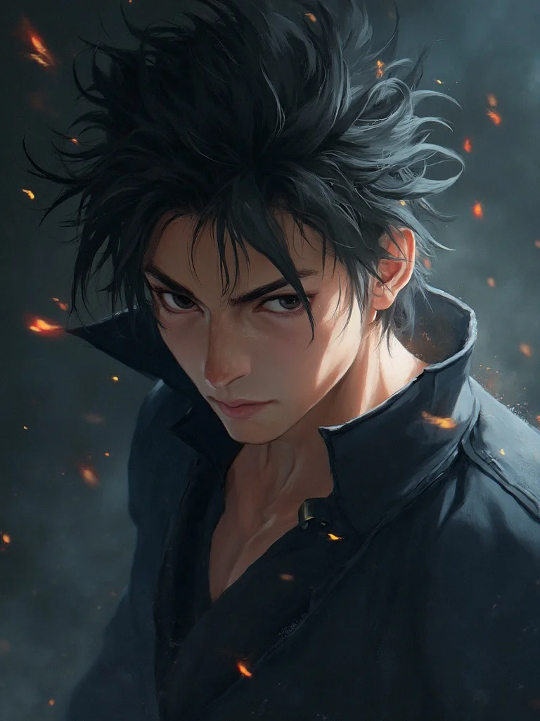 Create anime character - shojo female portrait with soft lighting