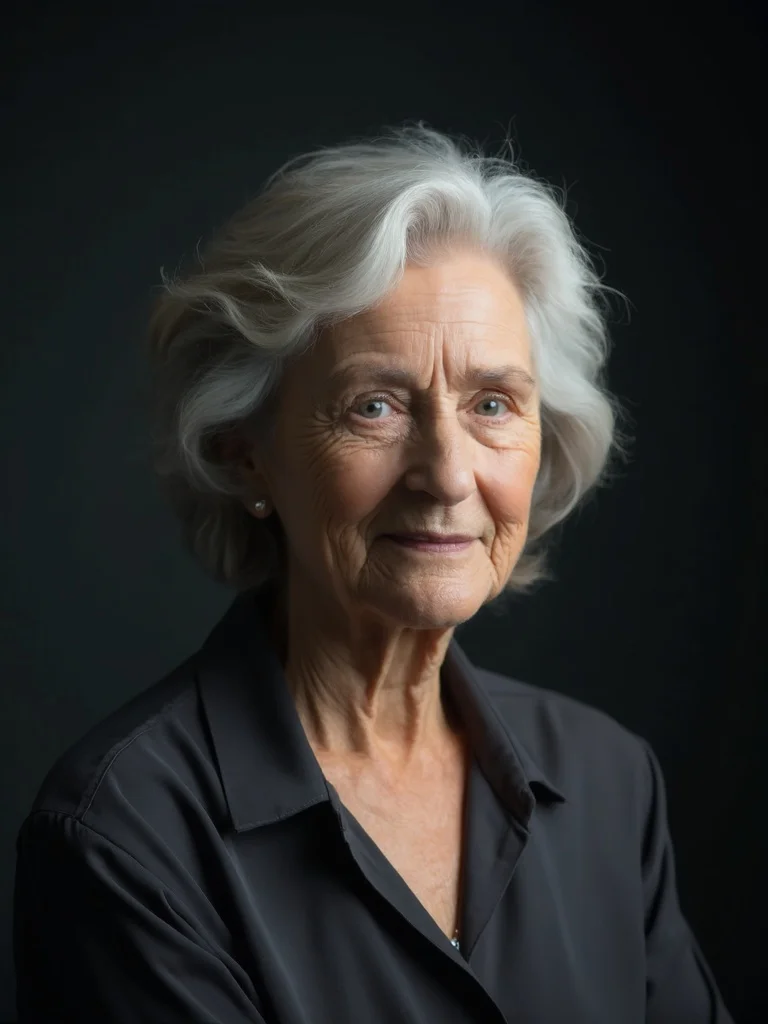 AI author headshot - dark dramatic background