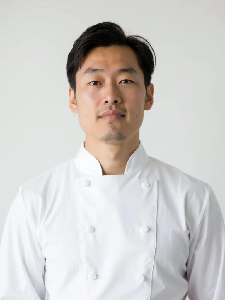 AI chef headshot - kitchen environment natural light