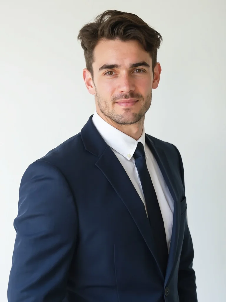 AI professional business portrait - dark background