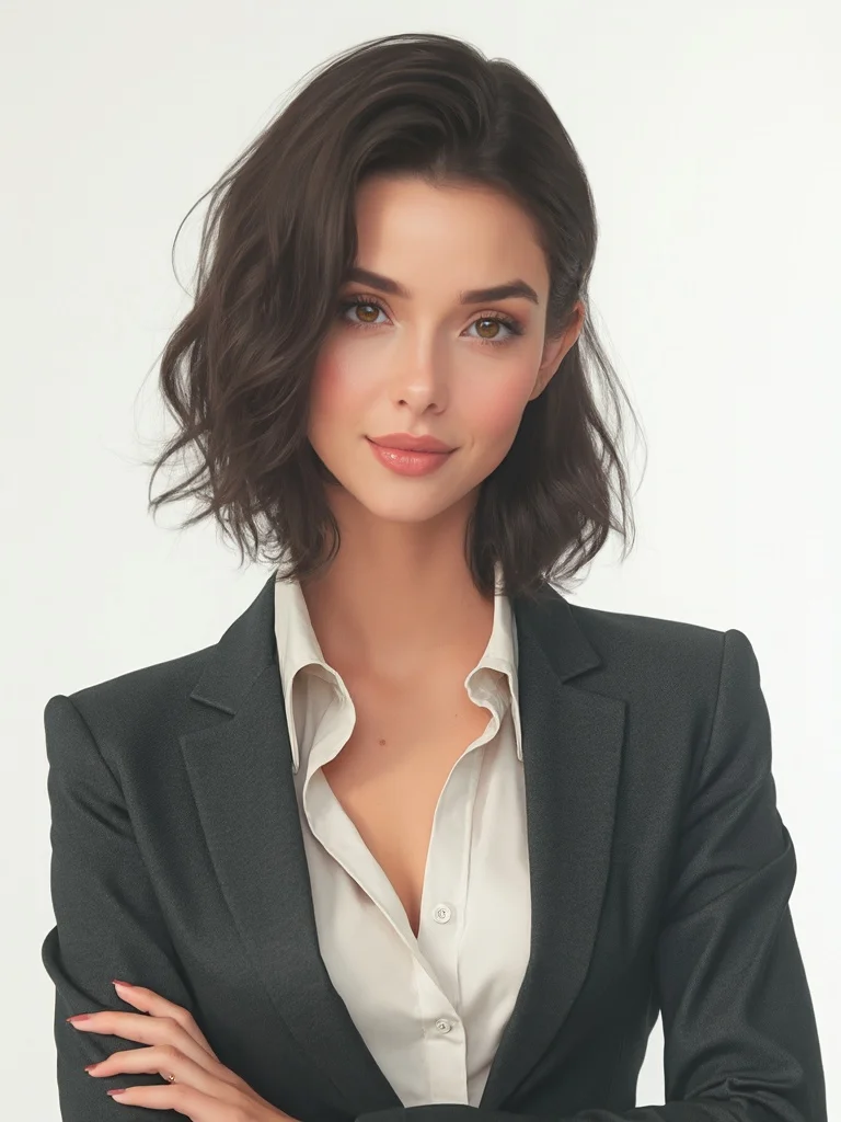 Doll AI generator result - fashion doll style female portrait
