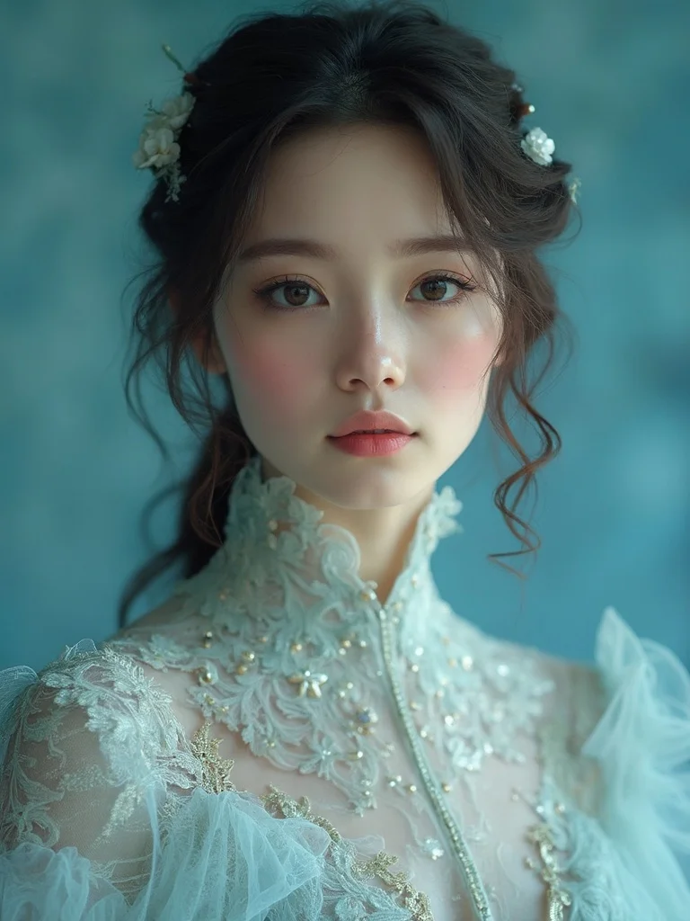 Doll AI generator result - modern fashion doll portrait outdoors