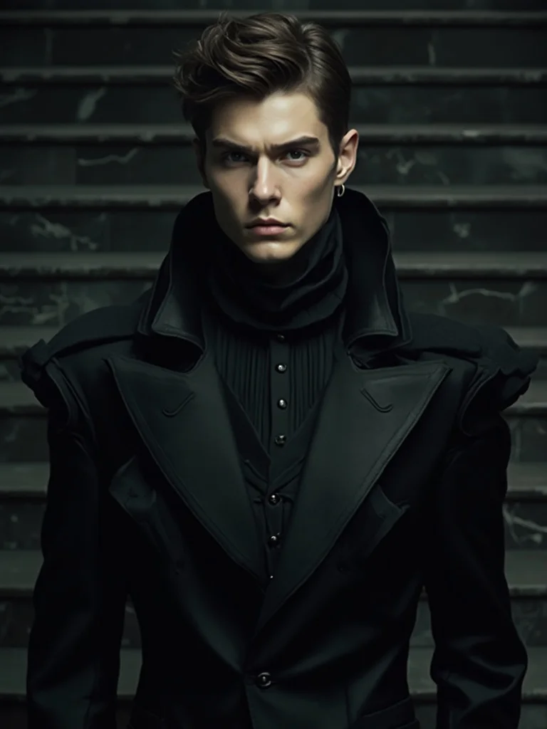 AI fashion photo - avant-garde editorial look