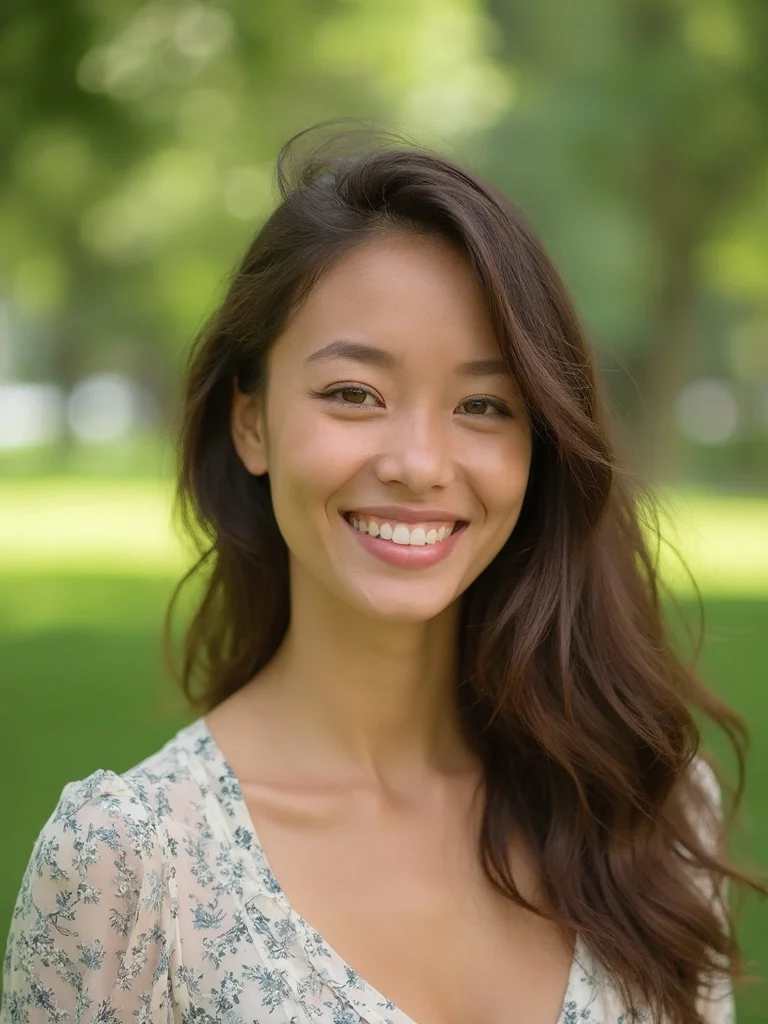 AI girlfriend photo - casual outdoor look