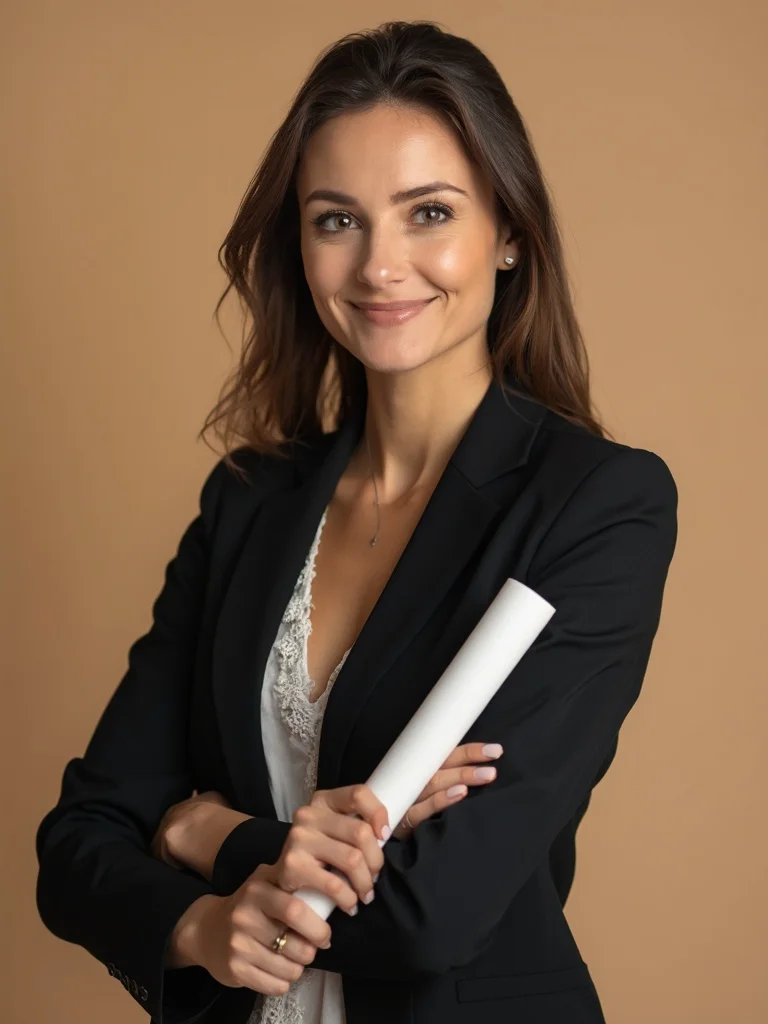 AI graduation photo - professional headshot style