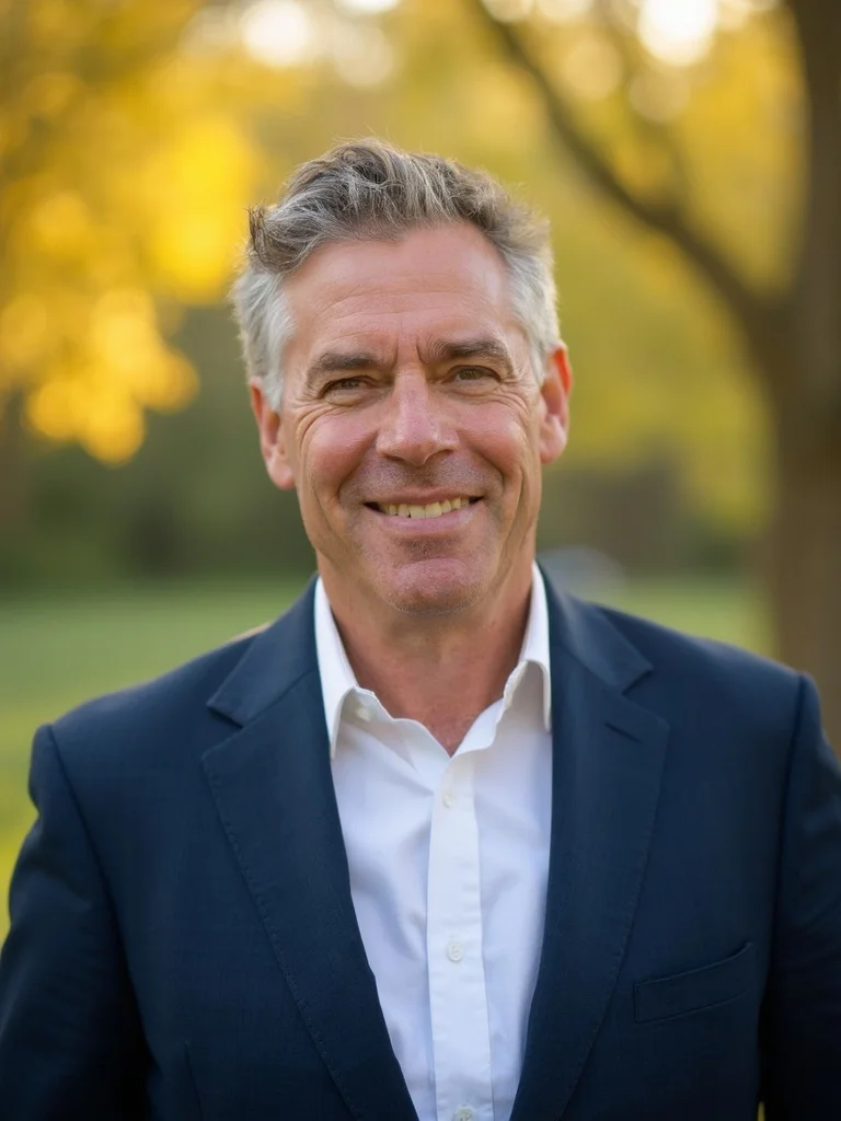 AI life coach headshot - confident professional look