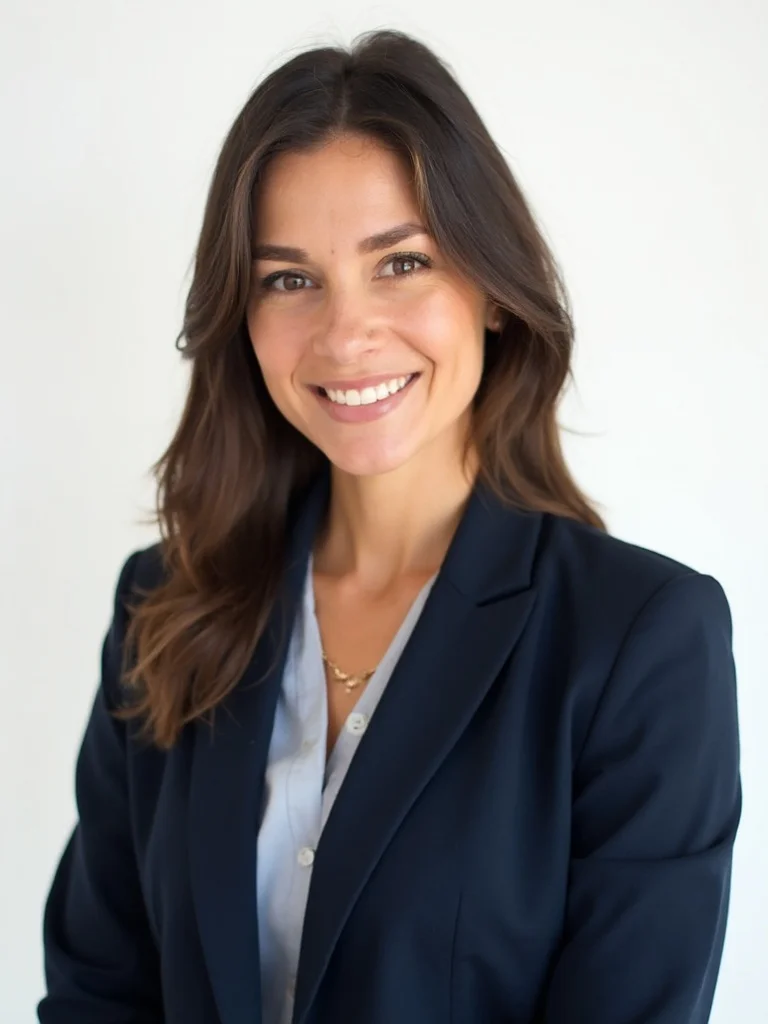 AI LinkedIn headshot - clean white studio background