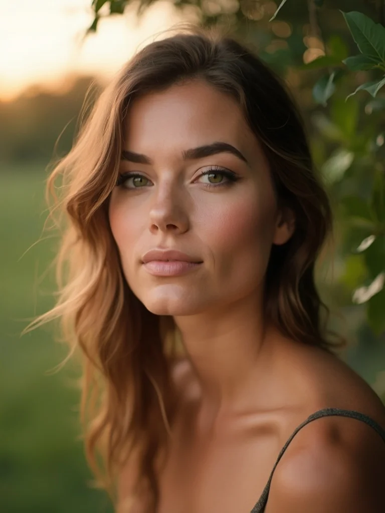 AI makeup photo - smoky eye editorial look