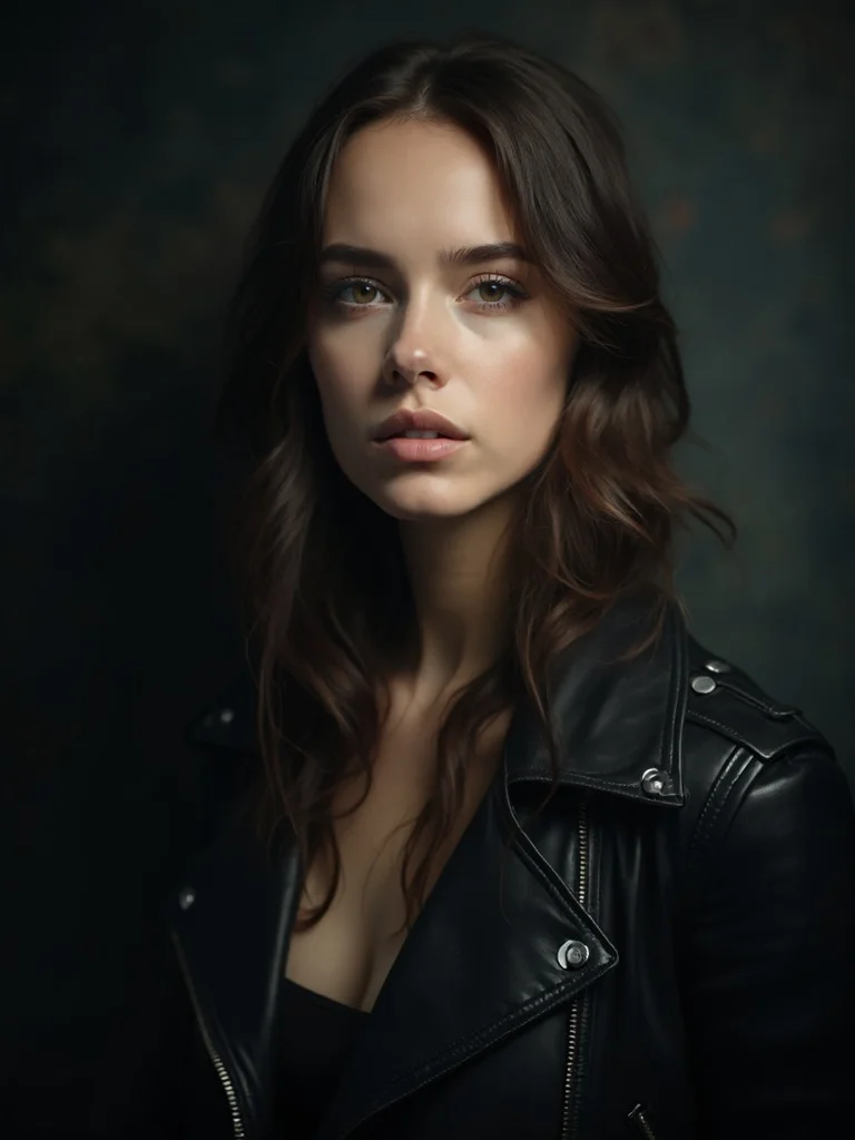 AI musician headshot - dramatic studio lighting