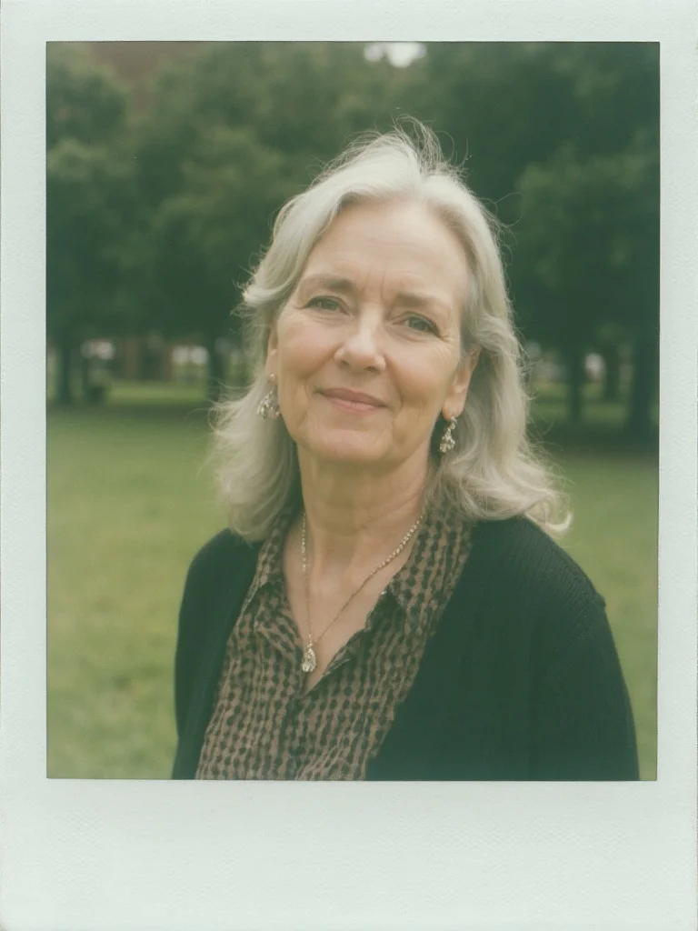 Turn photo into polaroid - warm faded tones portrait