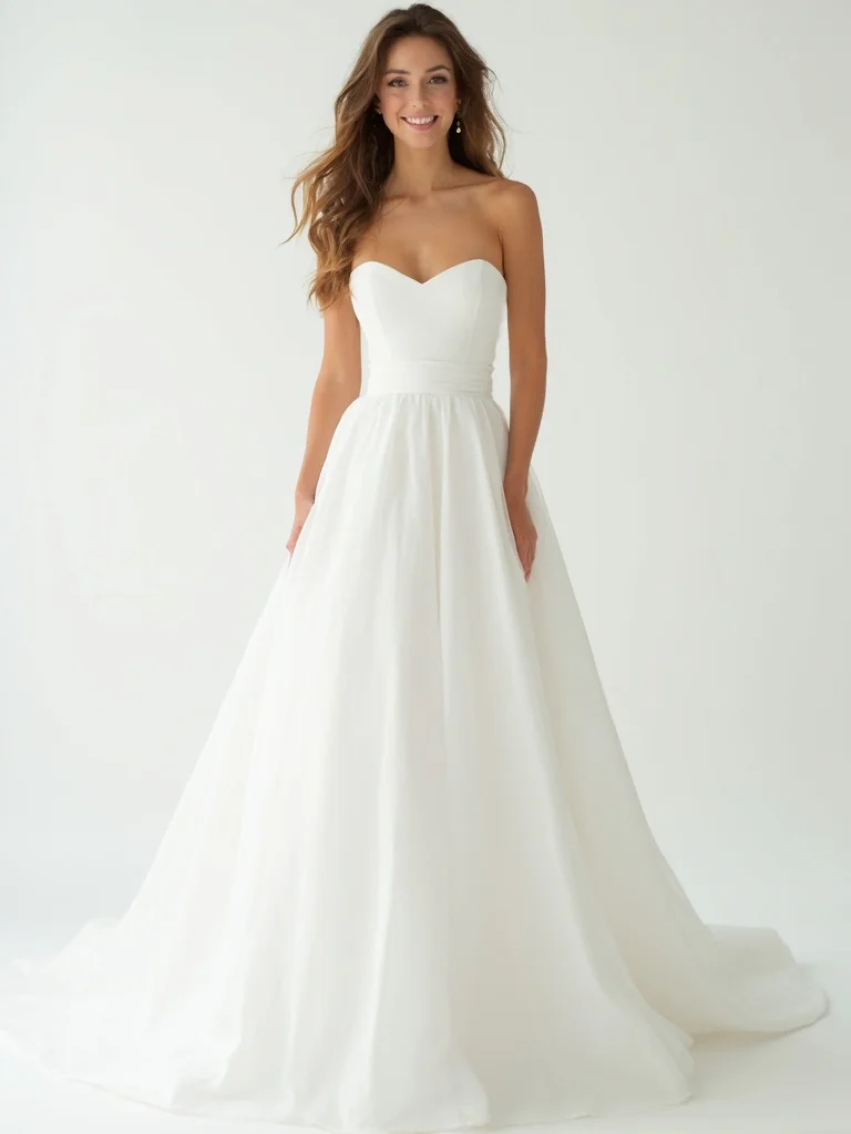 AI wedding photo - bride portrait in soft natural light