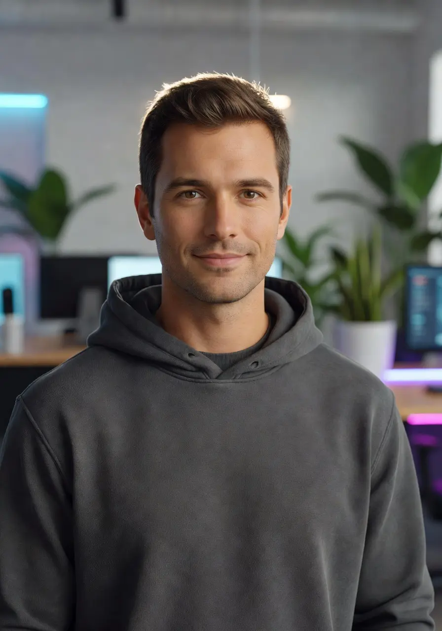 AI LinkedIn headshot - tech professional